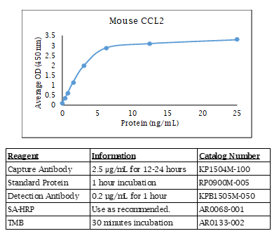Mouse CCL2 Standard Curve